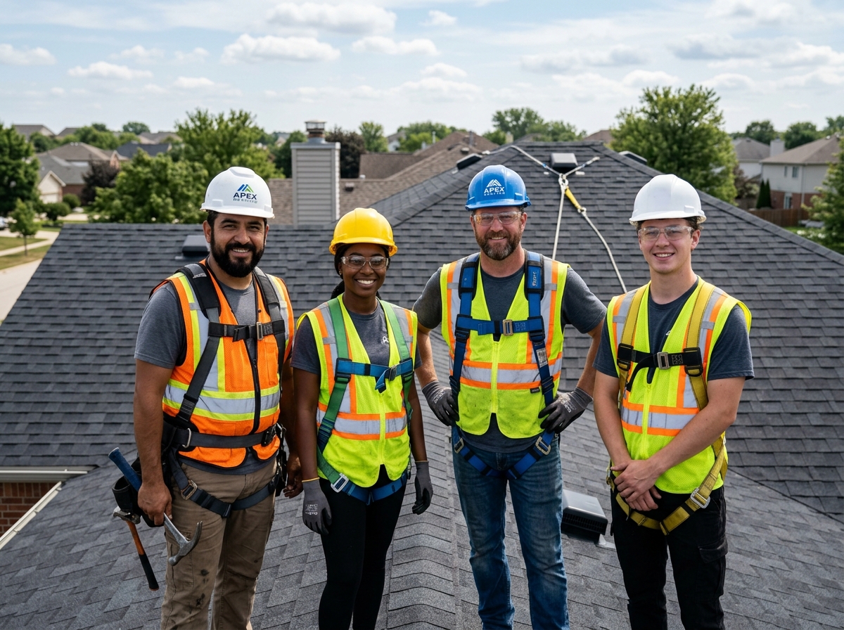 Titan City Roofing roofing crew